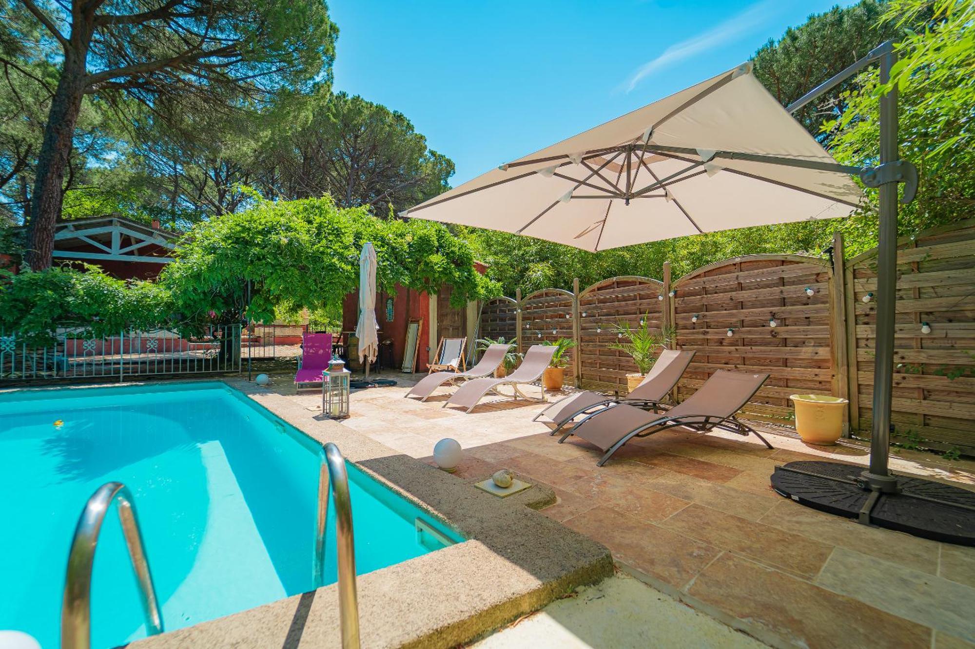 La Bastide Des Pins Bed and Breakfast Castillon-du-Gard Eksteriør billede